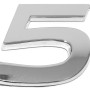 Eufab 3D Autoaufkleber 5 in Chrom-Optik für die Außenausstattung.