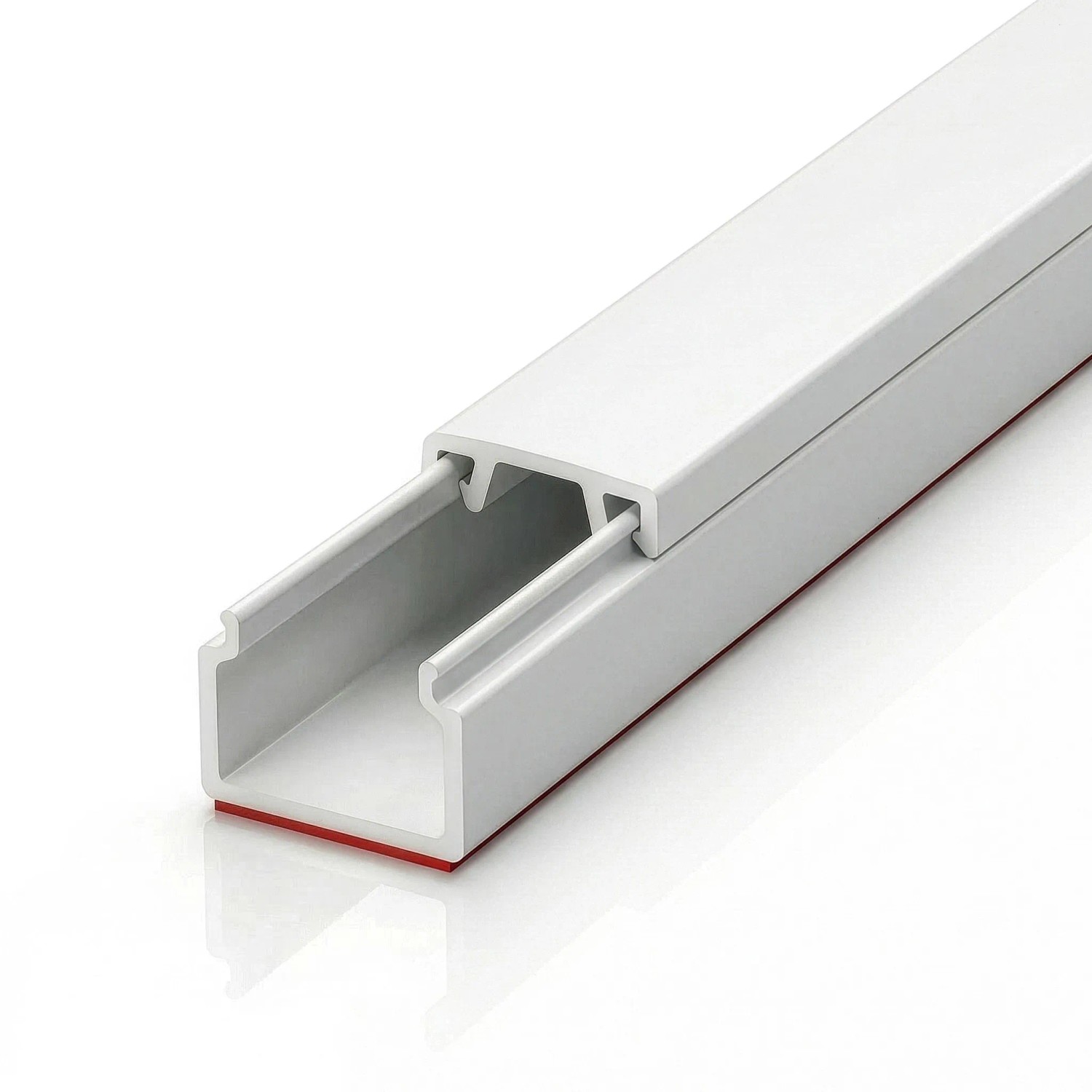 Floordirekt Kabelkanal Oskar Kabelleiste Selbstklebend 10 x 1 m Weiß 12 x 12 mm