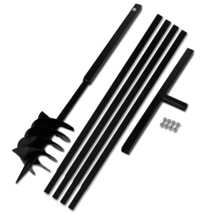 vidaXL Erdbohrer mit Griff 180 mm Verlängerungsrohr 5 m 270531