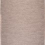 Taupefarbener Obsession Teppich Nordic 872 für Innen- und Außenbereiche mit geometrischem Muster.