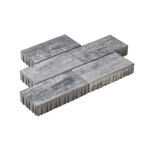 Diephaus Ero Pflastersteine, 30x15x6 cm, grau-schwarz meliert, mit strukturierter Oberfläche. Ideal für Einfahrten & Terrassen.