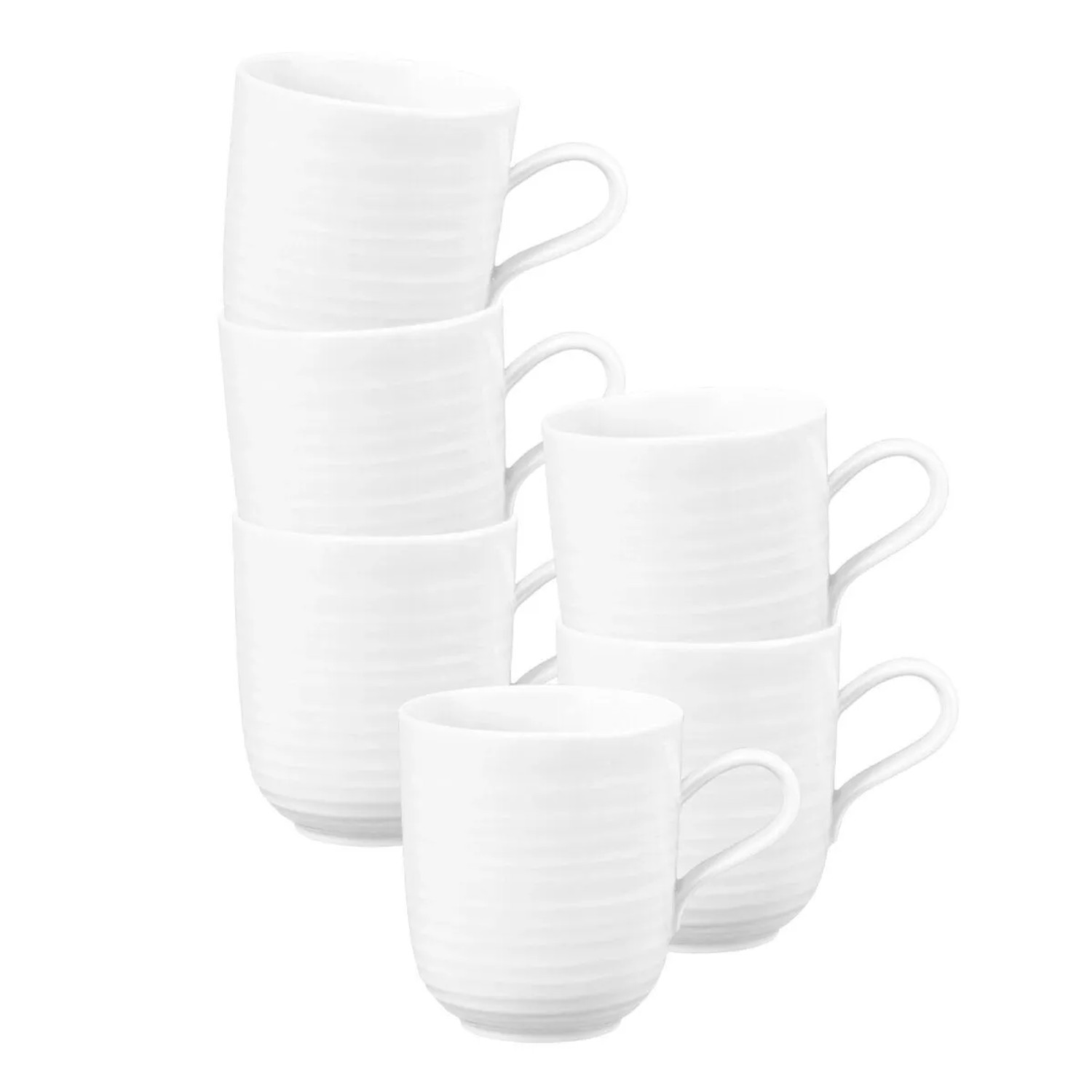 Seltmann Weiden Terra Kaffeebecher 400 ml 6er Set Weiß