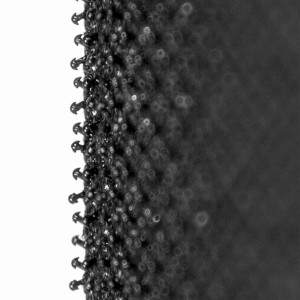 Detailaufnahme der Klettoberfläche einer Score-Abrasives Kletthaftscheibe KS72S.