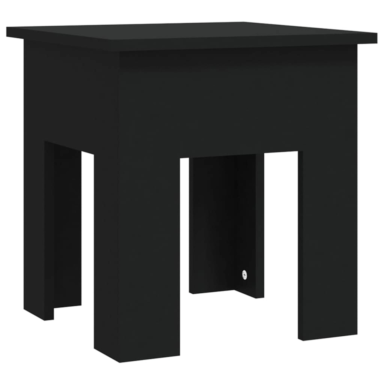 Couchtisch Schwarz 40x40x42 Cm Spanplatte günstig online kaufen