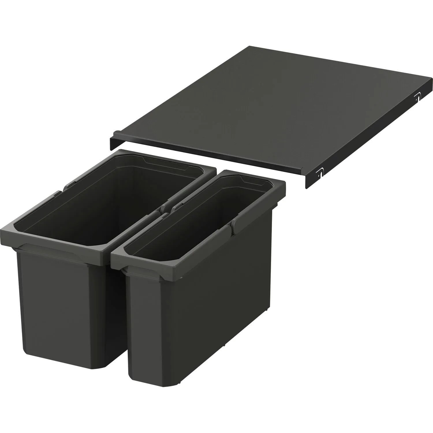 Vauth-Sagel Abfalltrennsystem Envi Free Pro Korpusbreite 400 mm Höhe 216 mm Lava