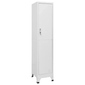 vidaXL Schließfachschrank aus Stahl, 38x45x180 cm, ideal für Büro oder Umkleideraum.