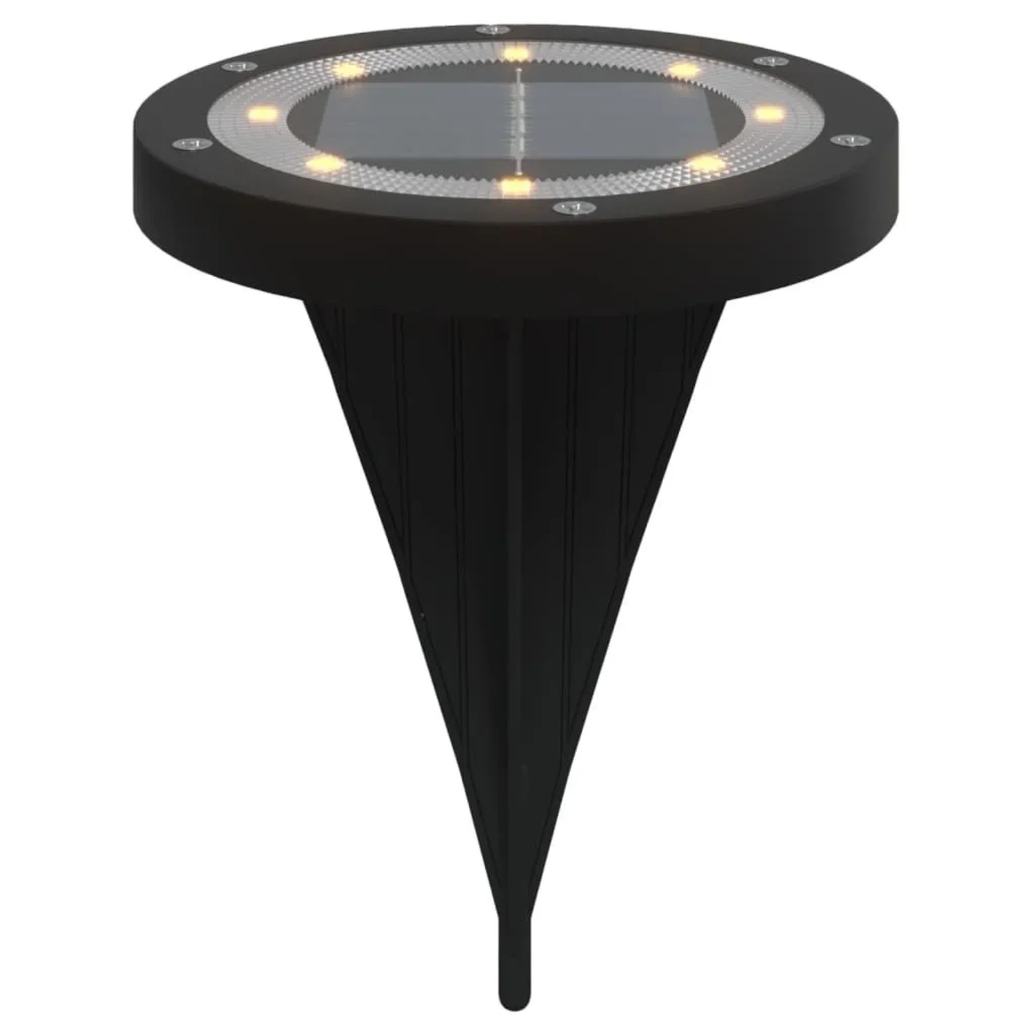vidaXL Solar-Bodenleuchten mit Erdspieß 12 Stk Warmweiß 4008203