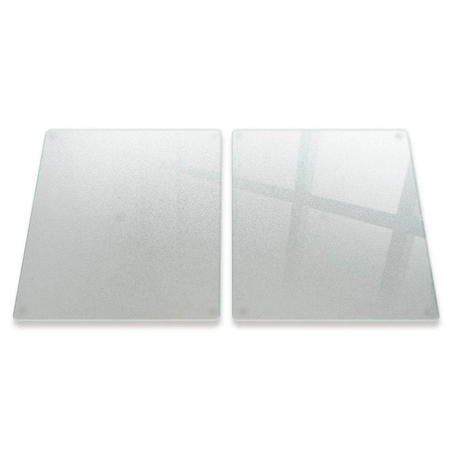 Tulup Herdabdeckplatte Abdeckplatte Ceranfeld 2 Stück 40x52 cm Rechteckig Herdabdeckplatte Kochfeld Schutzplatte Satiniertes Glas Herdabdeckung