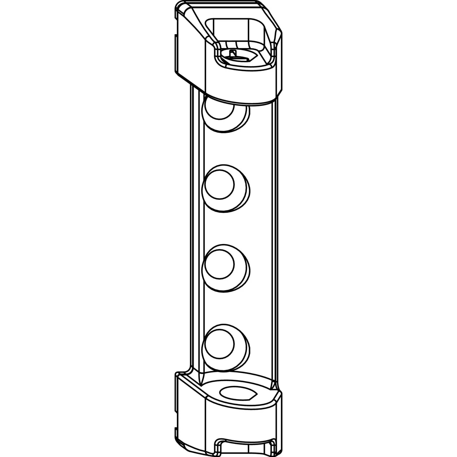 Maco Scherenlager Pvc 3mm Positionszapfen 100kg Weiß
