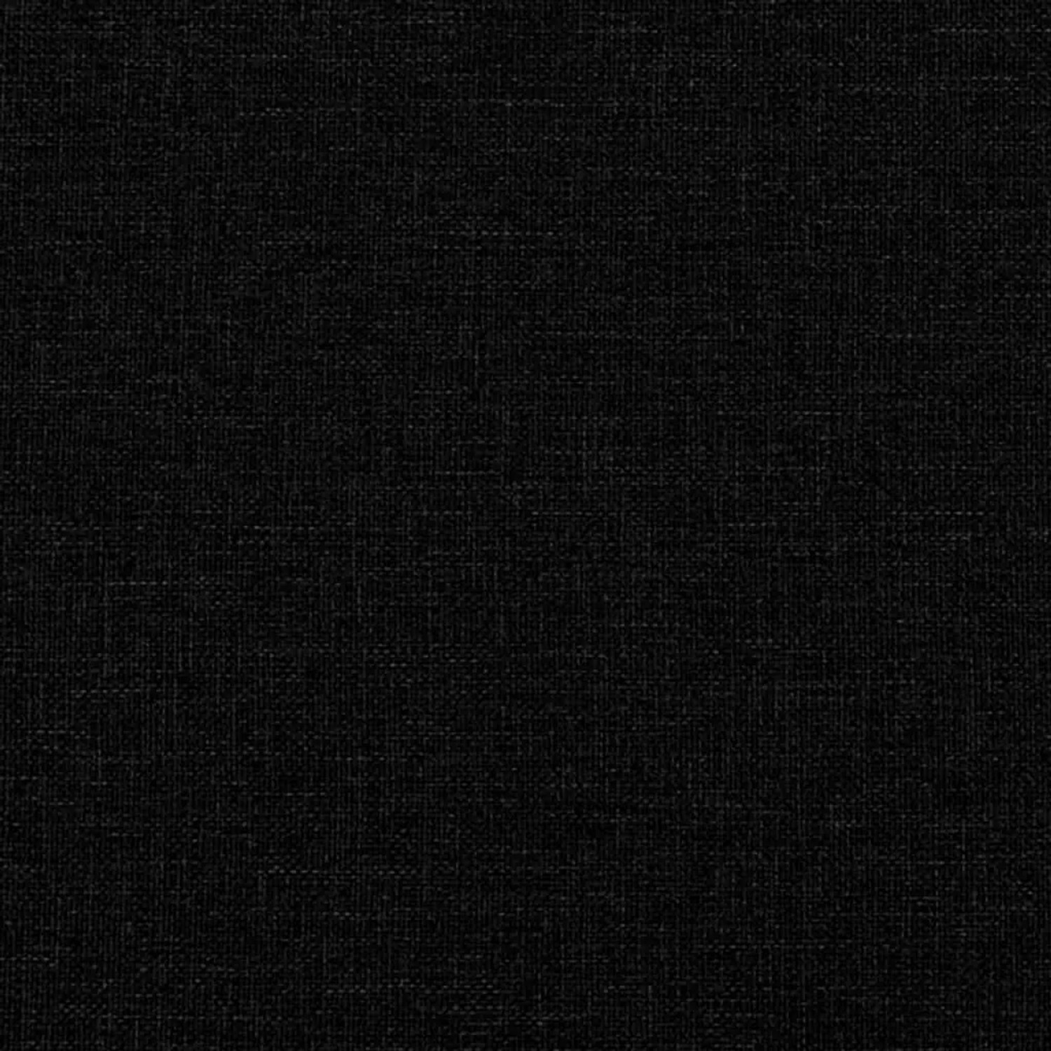 Detailaufnahme des schwarzen Stoffbezugs vom vidaXL Massagesessel mit Fußhocker.