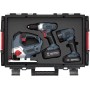 PROREGAL QBRICK Werkzeugkoffer mit Stichsäge, Bohrmaschine und Lampe, inkl. Schaumstoffeinlage.