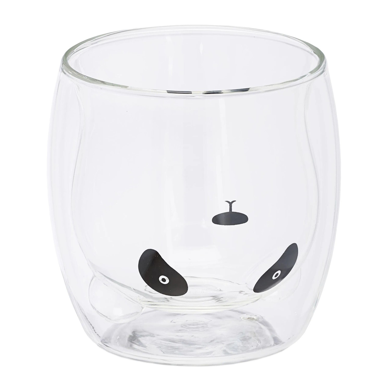 Relaxdays Trinkgläser Borosilikatglas Transparent Doppelwandig 3er Set 9 cm x 9 cm