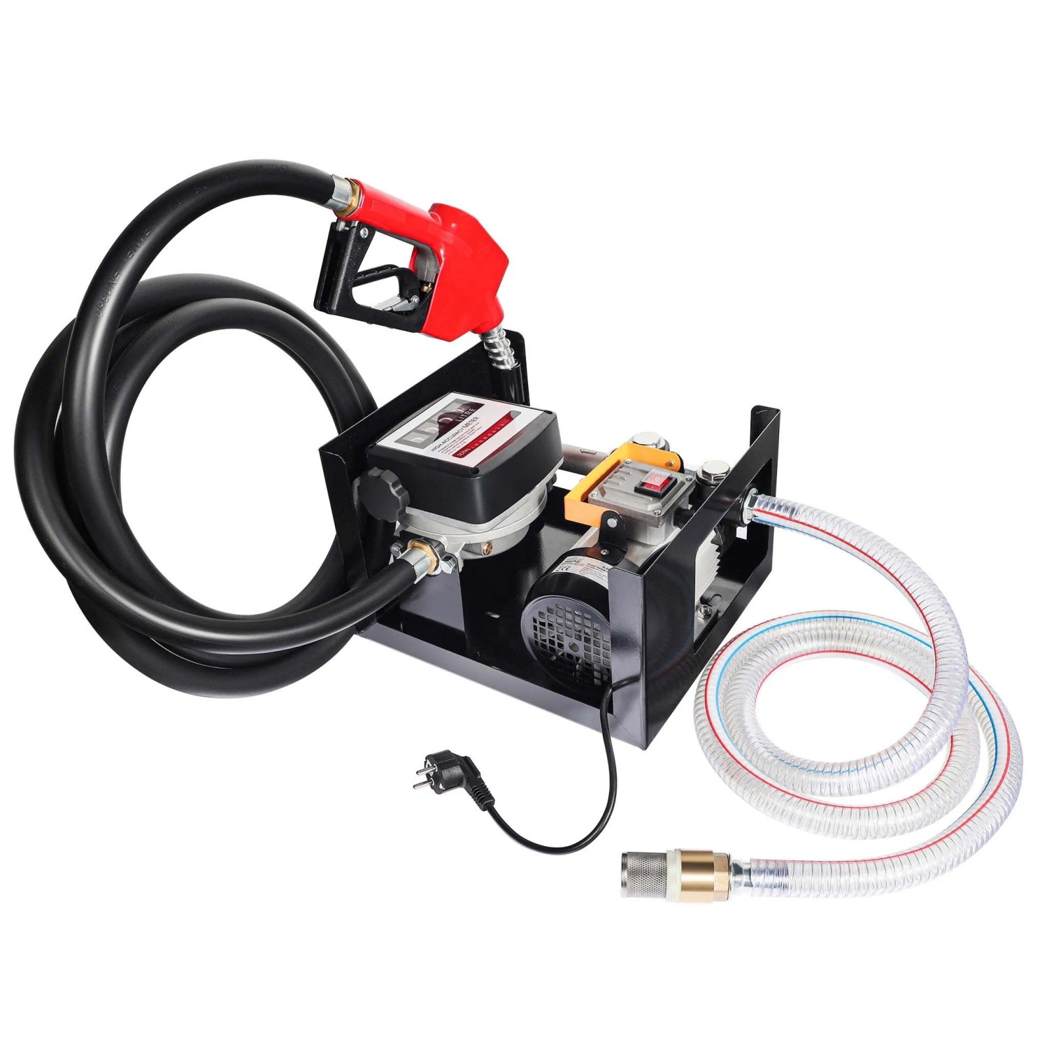 Wiltec Heizöl- Und Dieselpumpe 230V/550W 50L/Min Selbstansaugend Pumpe Pistole
