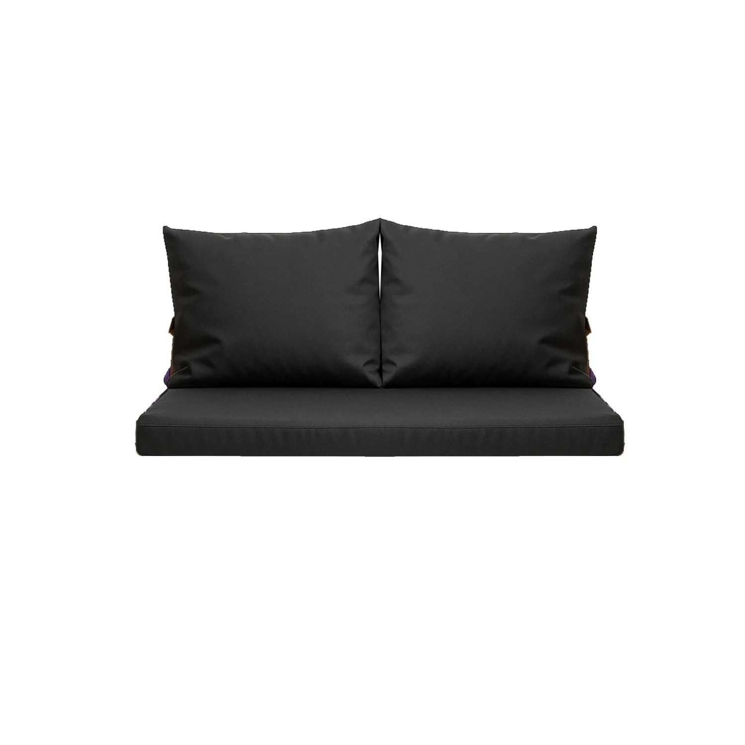 Setgarden  Mix Bench Kissen Outdoor Kissen Bankauflage 100x50+2x50x56cm Kissen Für 2-Sitzer Bänke 1tlg Anthrazit