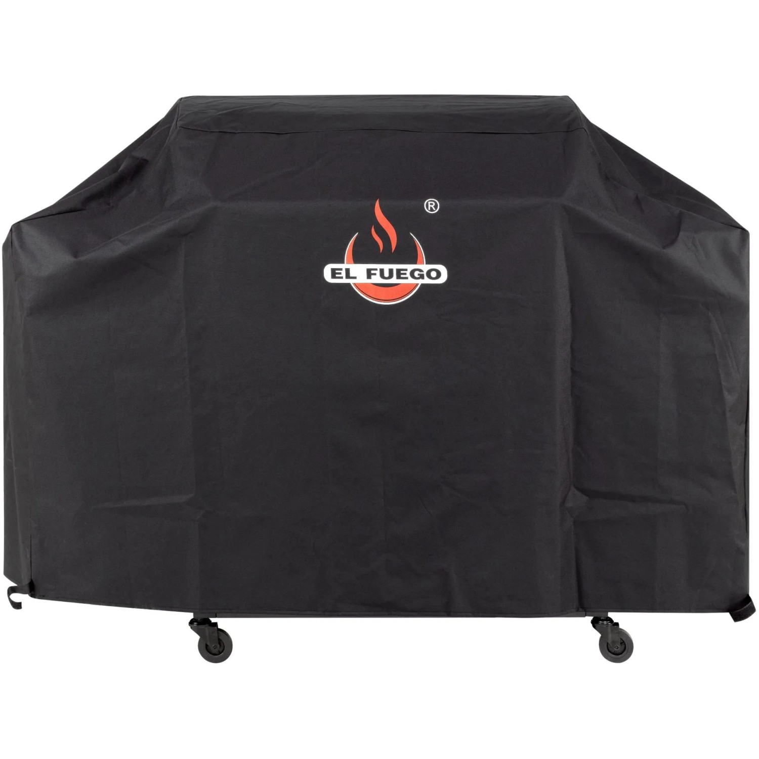 Schwarze Abdeckhaube für El Fuego Gasgrill Deluxe und Long Beach. Grillutensil zum Schutz vor Wettereinflüssen.