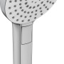 Ideal Standard Handbrause Ceratherm T50, Chrom, 3 Strahlarten für Duschsysteme.