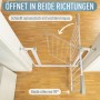 ib style Türschutzgitter Berrin 58-185cm Treppenschutzgitter für Kinder und Haustiere Ohne Bohren Weiß 157-165 cm_7
