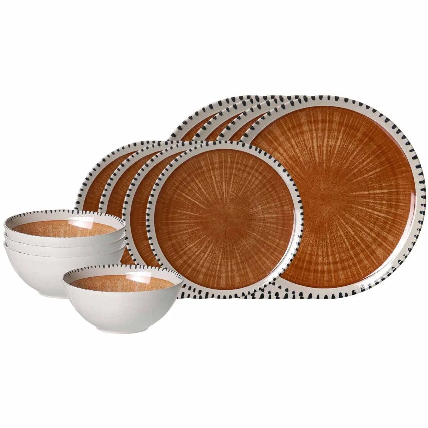 Ritzenhoff & Breker Natura Basic-Set 12-teilig Braun