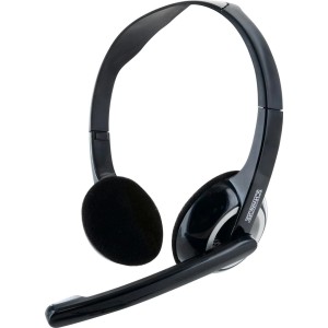 Schwaiger PC Headset, schwarz, mit flexiblem Mikrofonarm für Computer & Multimedia Zubehör.