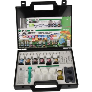 JBL ProAquaTest Combi Set Plus Fe: Wassertestkoffer für Süßwasser-Aquarien mit Tests für pH, KH, NO2, NO3, CO2 und Eisen.