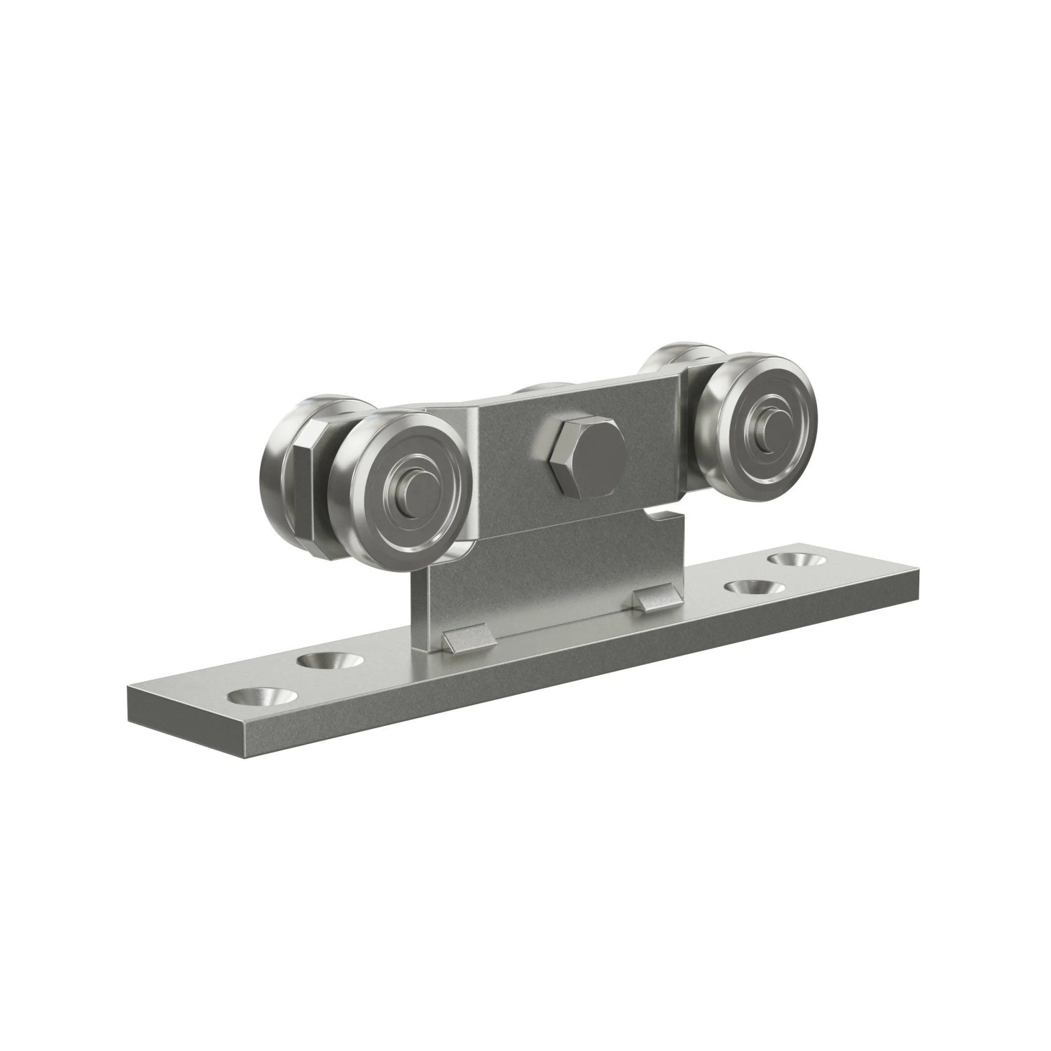 FeNau Doppelrolle Mit Flanschpendel MEA Gr. 2 Verzinkt Ø 34 mm 10336994