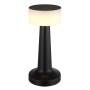 Dimmbare Globo LED-Tischleuchte Angelika, schwarz matt, 21,5 cm hoch. Kunststoffleuchte mit Touch-Funktion.