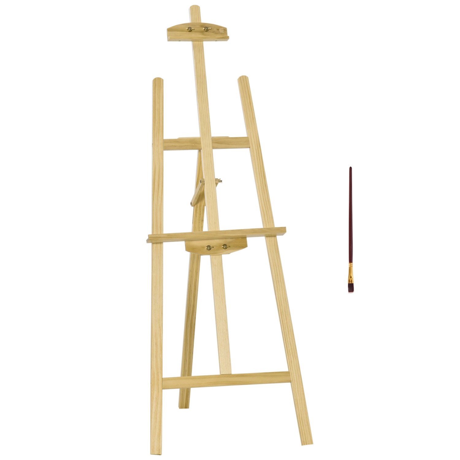 HOMCOM Staffelei Klappbar 75° Einstellbar 51,5 x 71,5 x134,5cm