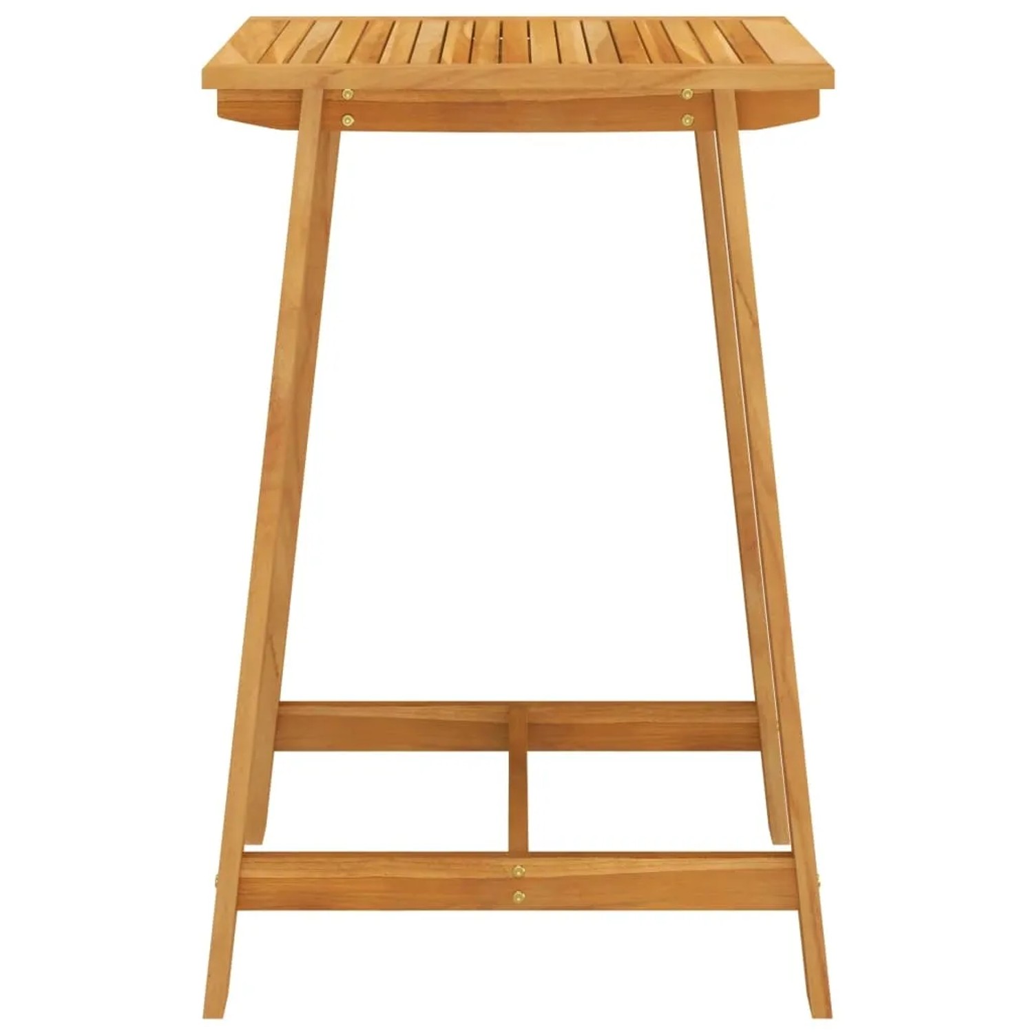 vidaXL Gartenbar-Set, 3-teilig, braun: Tisch aus Akazienholz, Teil des Gartenmöbel-Sets.