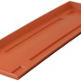 Terracottafarbener Geli Blumenkasten Untersetzer, ca. 60 cm, für Bewässerungskästen.