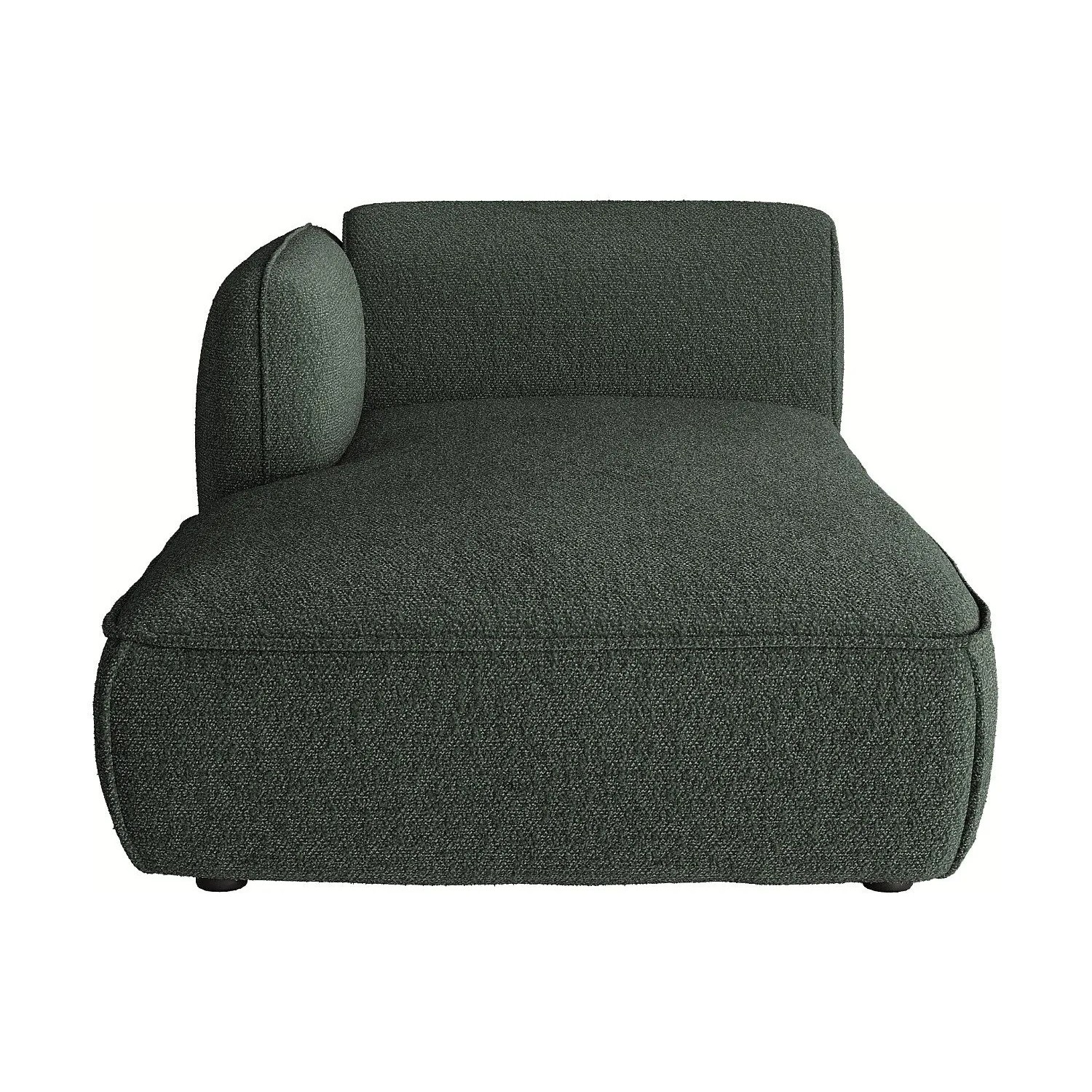 Vente-unique Recamiere Ohne Schlaffunktion Camilio Grün 107 cm