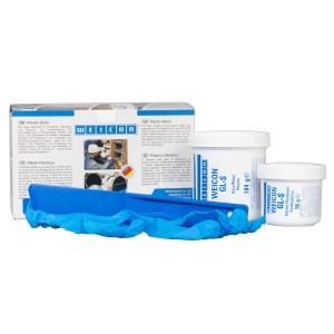 WEICON Plastikstahl GL-S 0,2 kg: Epoxidharz-System mit hoher Abriebfestigkeit, inkl. Zubehör.