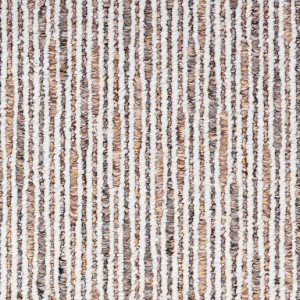 Beiger KARAT Teppich Geneva nach Maß mit modernem Streifenmuster, 100x350 cm.