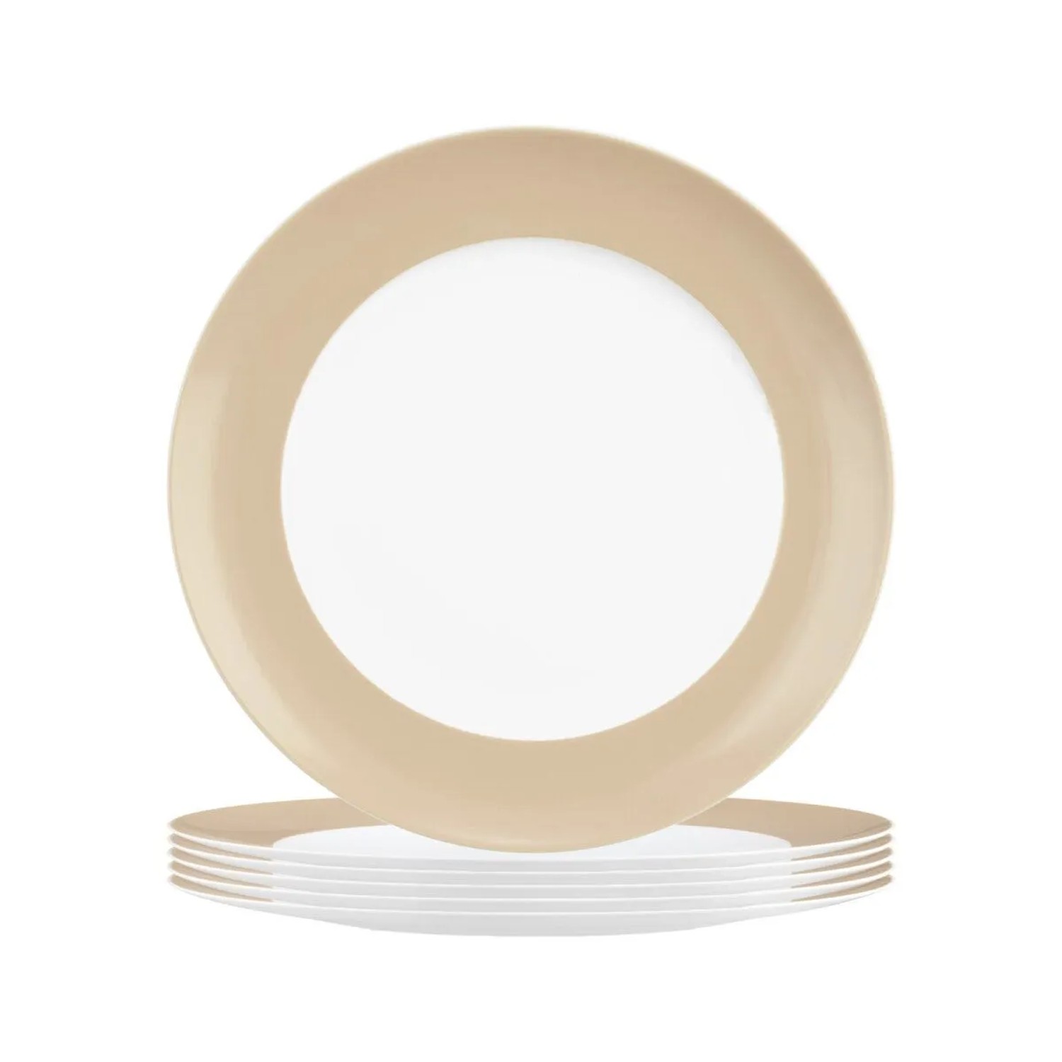 Seltmann Weiden Liberty Pure Colors Frühstücksteller 22,5 cm 6er Set Dusty Beige