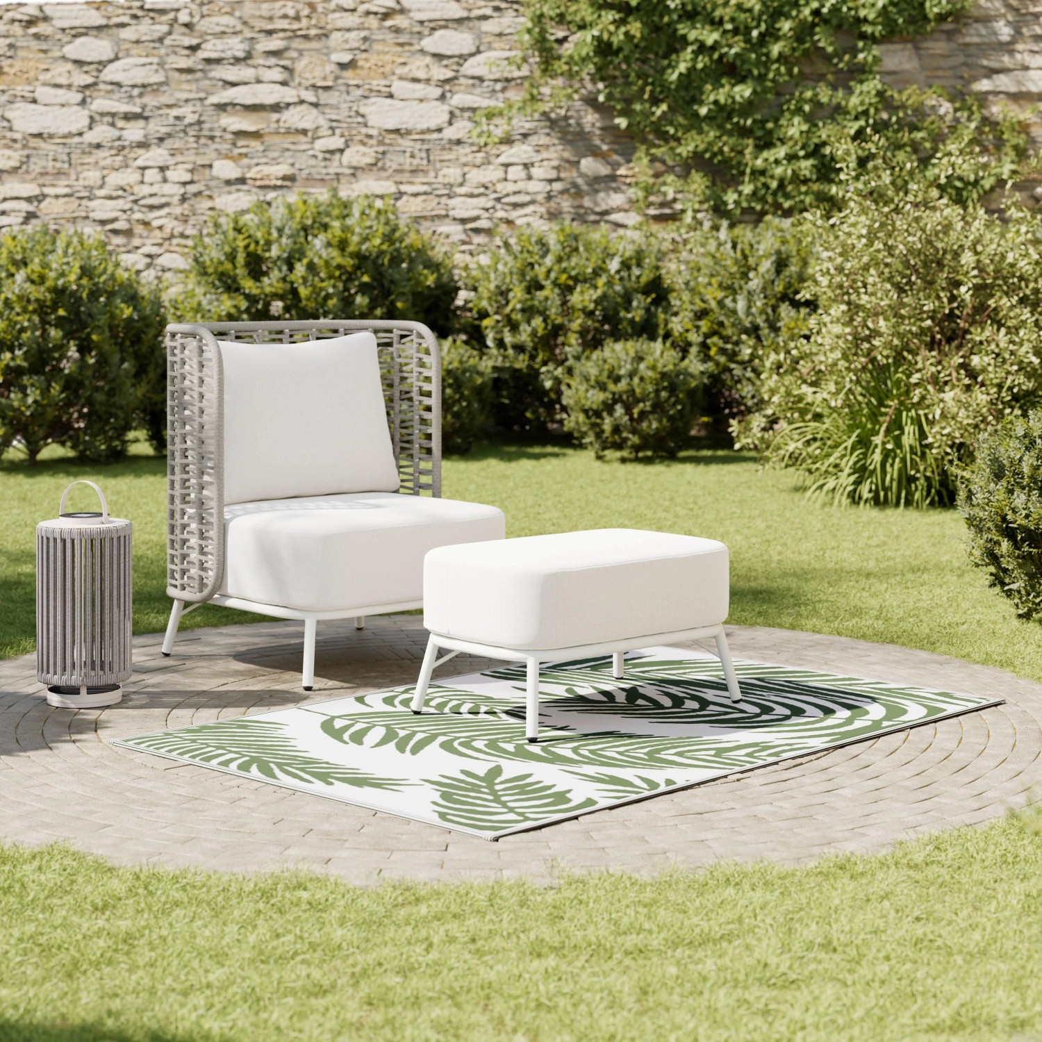 Bessagi Garden Outdoorteppich Flavia Grün ca. 120x180 cm
