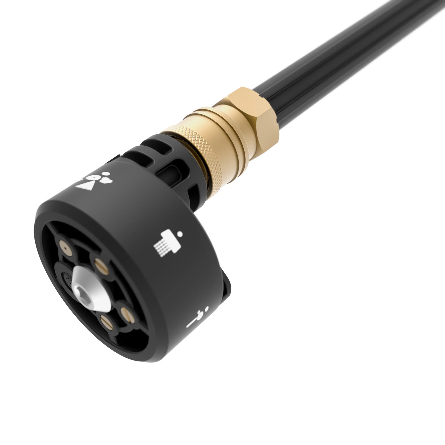 Düse des Worx Hydroshot WG620E.9 Akku-Mitteldruckreinigers mit 5-in-1 Funktion.