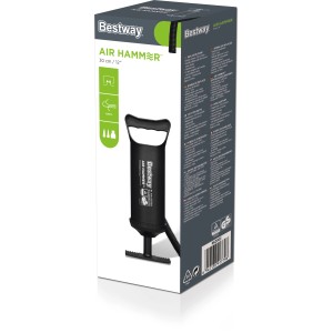 Bestway Air Hammer Doppelhubkolben-Pumpe 30 cm in Verpackung für Camping & Zubehör.