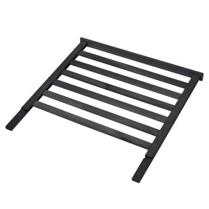 Dobar Rankgitteraufsatz Kubus 2.0, anthrazitfarbenes Holz für Hochbeete.