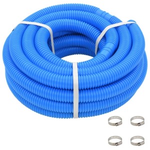 vidaXL Poolschlauch mit Klammern Blau 38 mm 12 m 91750