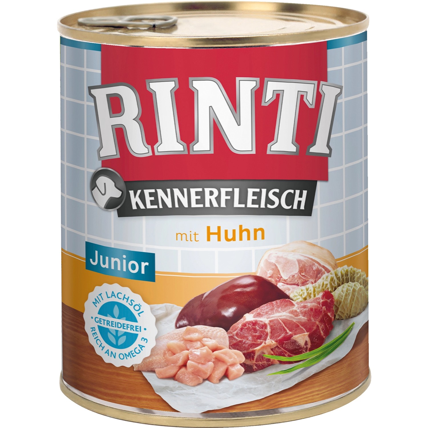 Rinti Hunde-Nassfutter Kennerfleisch Junior Huhn 800 g