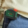 Bosch Maßband 5m mit Clip am Gürtel, ein praktisches Messwerkzeug für Handwerker und Heimwerker.