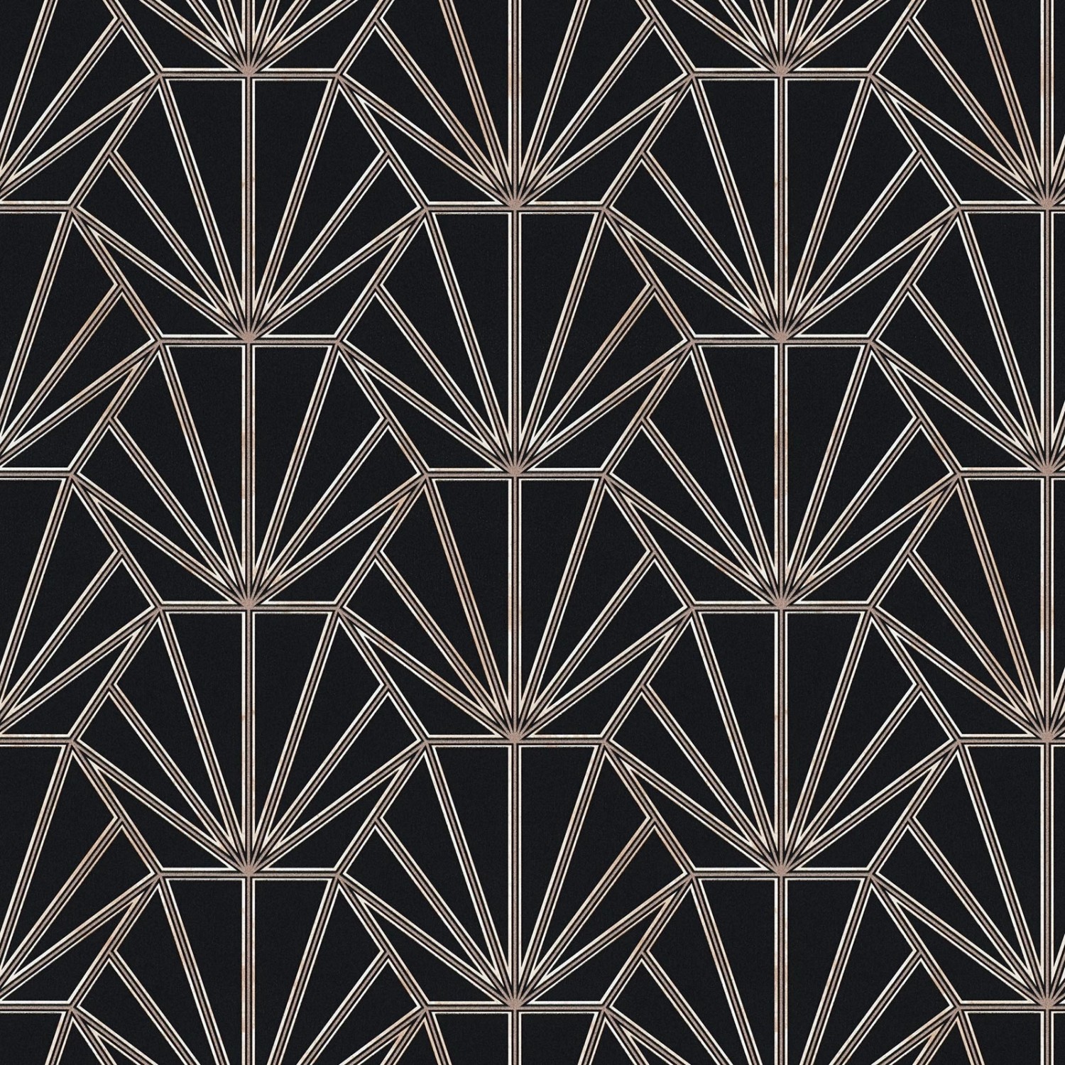 Bricoflor Art Deco Tapete in Schwarz und Grau Moderne Tapete Im 20er Jahre Stil Elegante Vliestapete Ideal für Schlafzim
