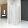 baliv Dusch-Schwingtür DUK-90.60T, 90x195 cm, Chrom, für Eckdusche, U-Form und Nische
