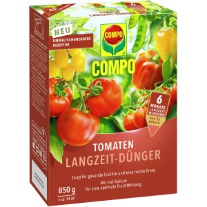 Compo Tomaten Langzeit-Dünger 850g für gesunde Tomaten und reiche Ernte.