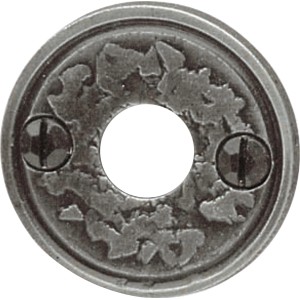 Alpertec Drückerrosette aus Schmiedeeisen, Türbeschlag mit rustikalem Design und Schrauben.