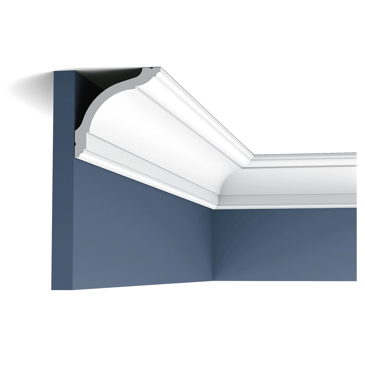 ORAC DECOR CX127 AXXENT Stuck Eckleiste Wand-Decken-Leiste Profil Zierelement 2m 200 cm x 9,4 cm x 9,4 cm Weiß