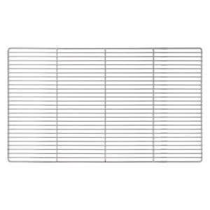 Rechteckiger Edelstahl Grillrost 67x40 cm. Robustes, rostfreies Grillzubehör für Grills.