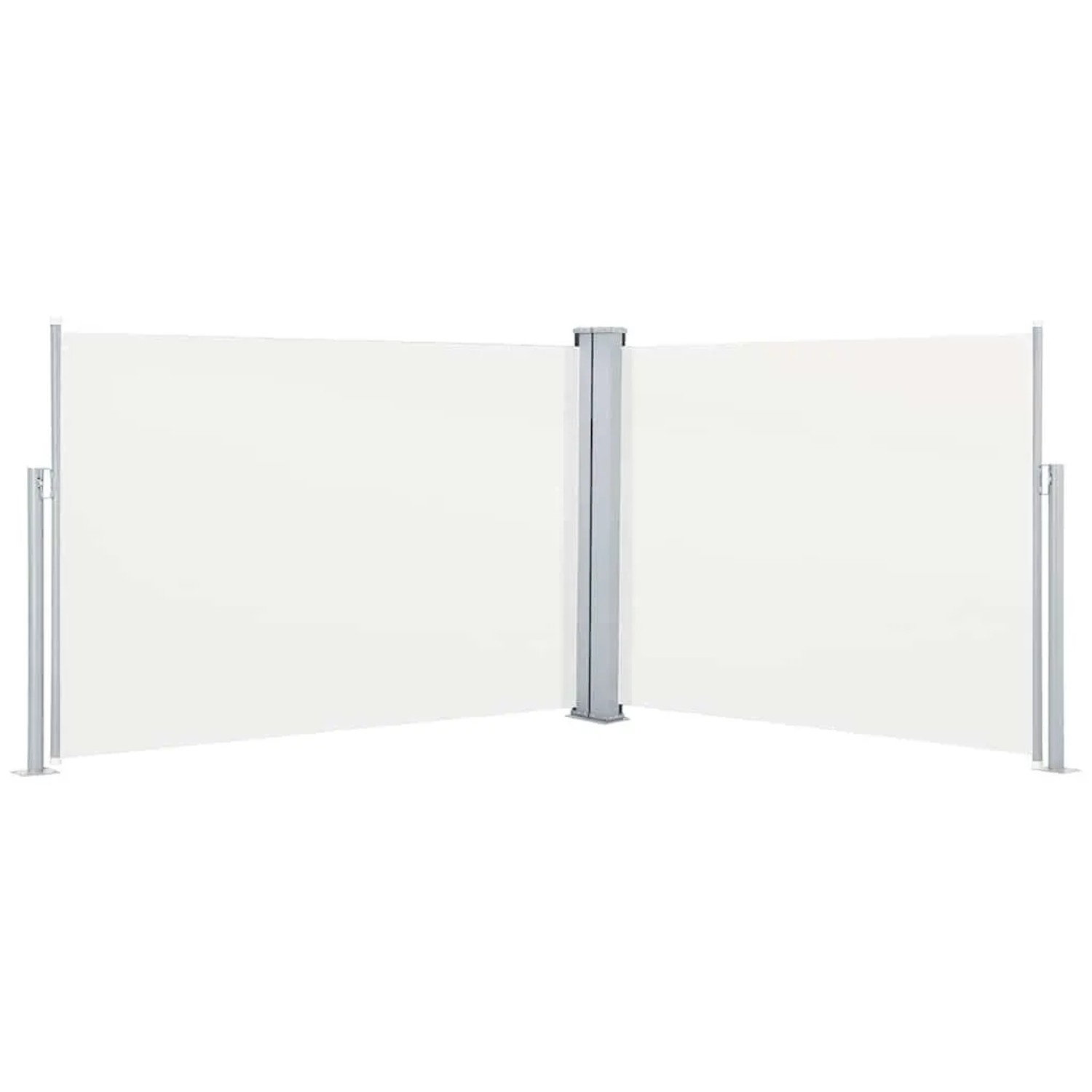 vidaXL Ausziehbare Seitenmarkise Creme 100 x 1000 cm 48473