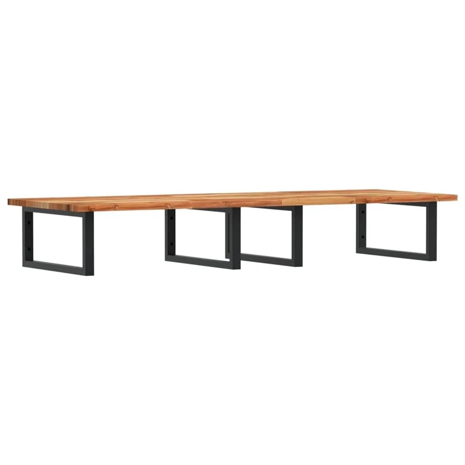vidaXL Waschbeckenregal Wandmontage Stahl und Akazienholz 3302845