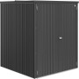 Biohort Geräteschrank Large in Dunkelgrau-Metallic, ideal für Garten und Terrasse.