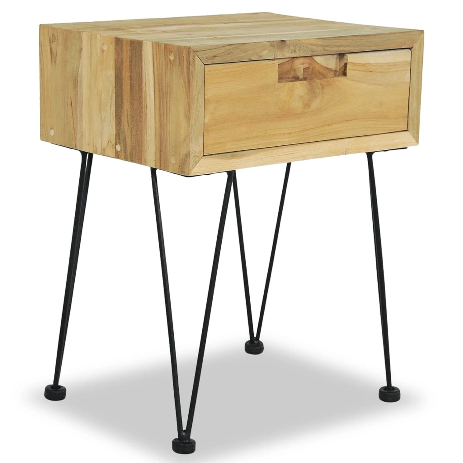 vidaXL Nachttisch 40 x 30 x 50 cm Teak Massiv